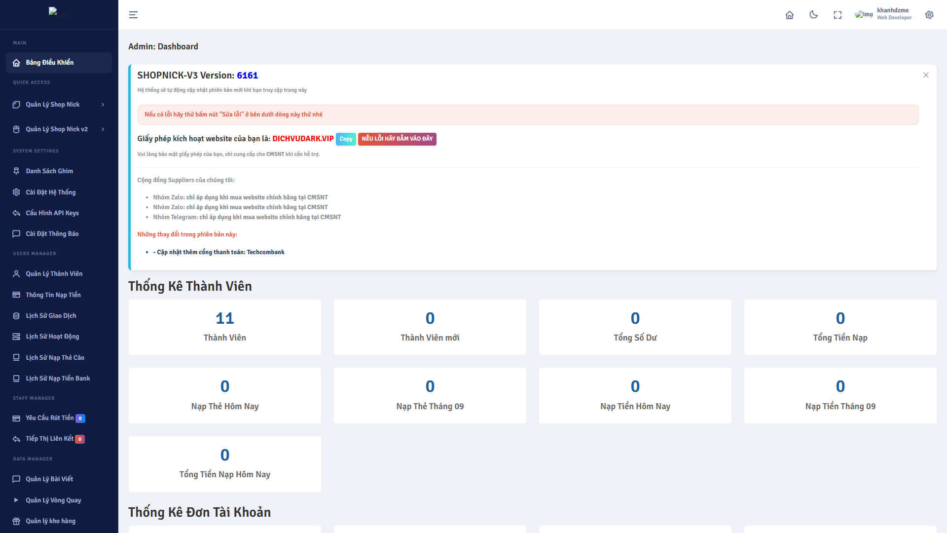 Shop V3 Bán Acc Game Tuỳ Chỉnh